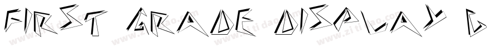 First Grade Display Caps SSi字体转换